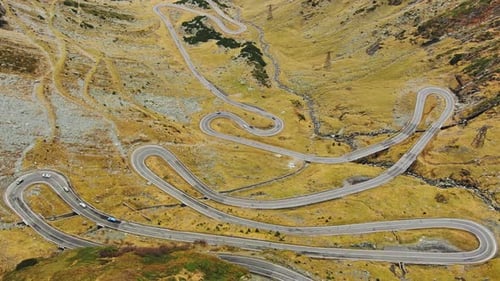 Famous Transfagarash Mountain Road