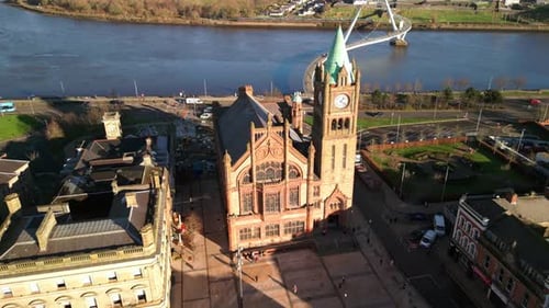 Guildhall Derry-Londonderry Aerial