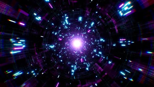 Neon Cyber Technology Loop