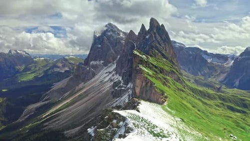 A Cinematic Journey Through the Majestic Peaks of the Dolomites