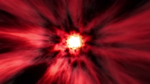 Abstract Red Energy Tunnel Loop Background