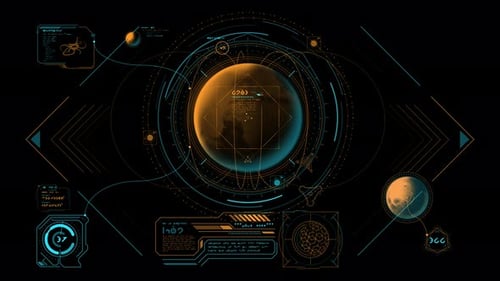 Infographics of Exploration of Distant Space Worlds