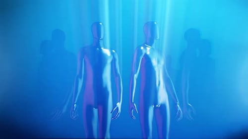 Humanoide Statuen Circle 03