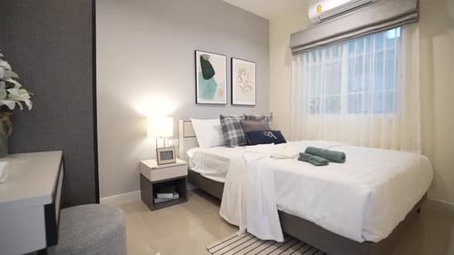 Clean Bedroom Interior with Modern Design