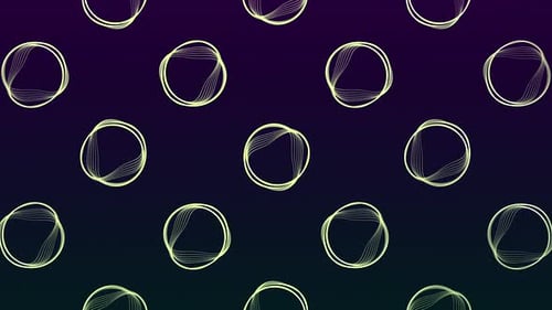 Hintergrund mit pulsierenden Ringen auf isoliertem Hintergrund