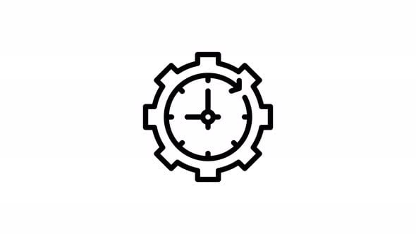 Ajustes — Icono de lĂnea animada — Canal Alpha — 4K, Motion Graphics ...