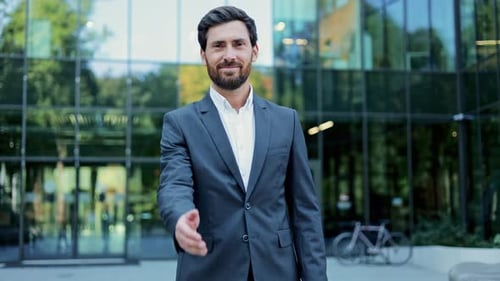 Businessman Offering Handshake