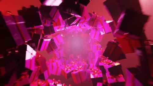 Abstract Pink Gifts Tunnel