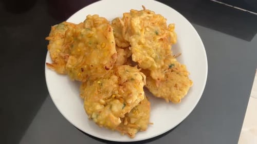Fried bakwan is a typical Indonesian snack