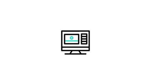 Minimalist Animated Computer Dashboard Icon