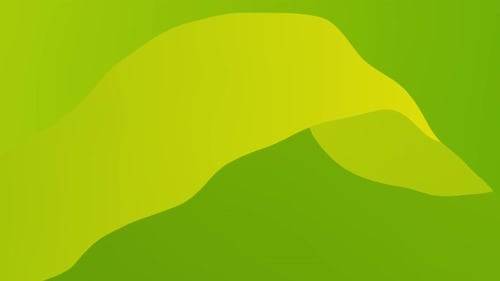 Dynamic Fluid Abstract Green Yellow Gradient Motion Background