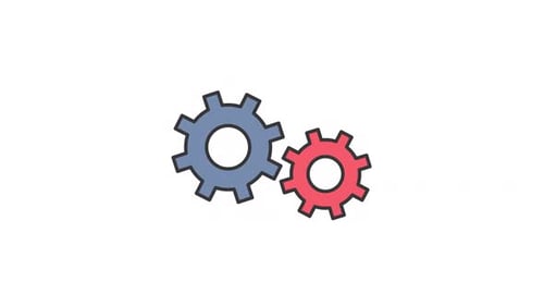 Animación de iconos de engranajes