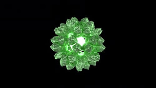 Abstract Magical Green Sphere Alpha Loop