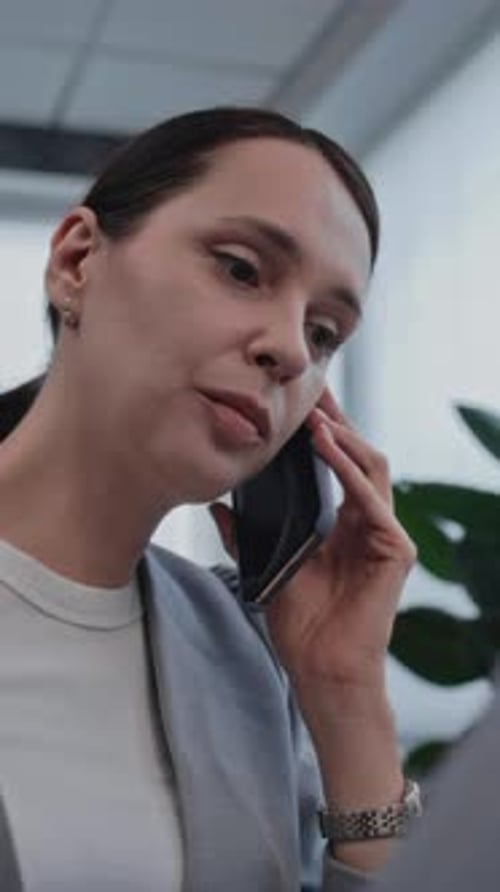 Portrait of Beautiful Woman Working in International Stock Exchange Company