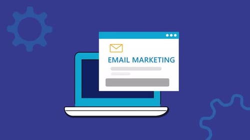 Animated Laptop Email Marketing Concept for Business
