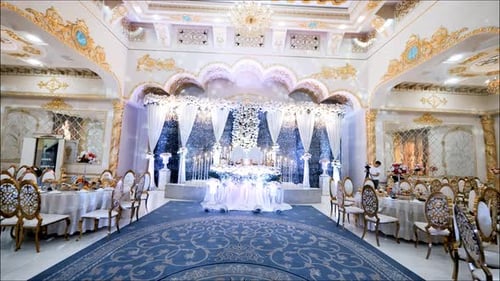 Beautifully laid tables in the restaurant