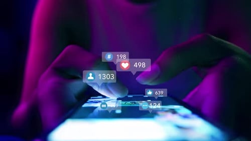 Dynamic Social Media Notifications with Rapidly Increasing Numbers