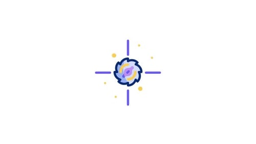 Animiertes Blackhole-Symbol