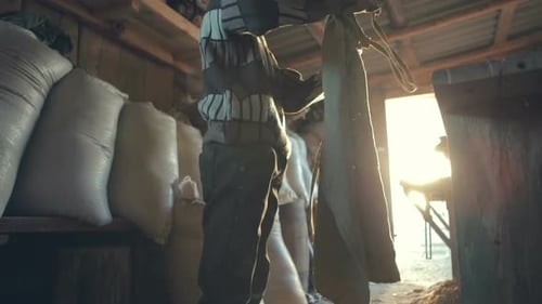 The Teenager in an Old Workshop is Being Prepared for Use