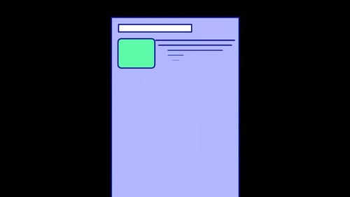 Animated Flat Design Page Layout Build-Up