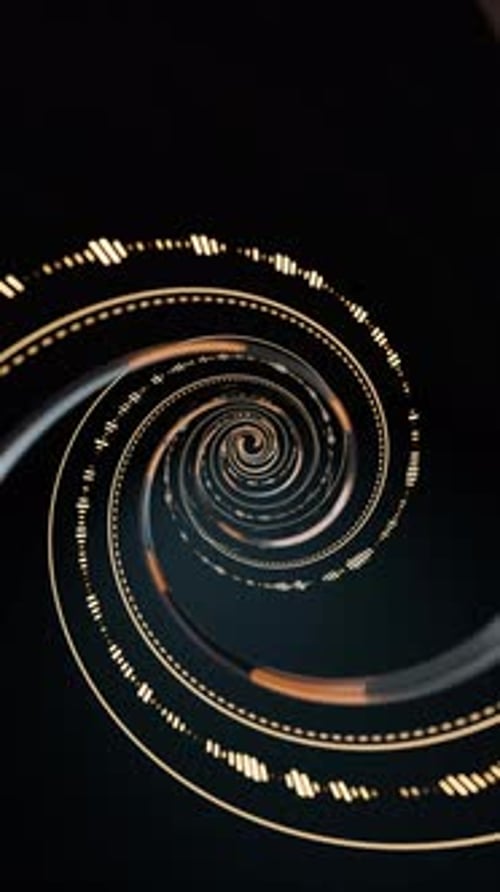 Technical digital curve lines background with futuristic concept, 3d rendering.