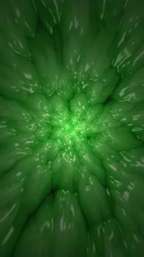 Green Slime Cellular Organism Vertical Background