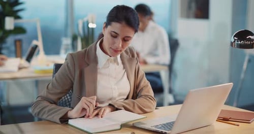 Young Caucasian Brunette Businesswoman Coworking in Shared Workspace Attractive Intelligent Girl