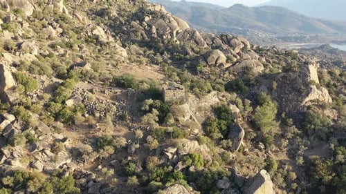 Aerial View of an Ancient Watch Tower