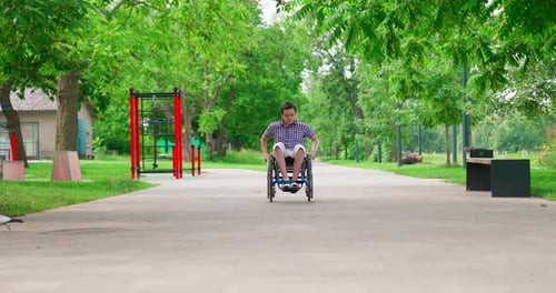 Disabled Person Fast Road