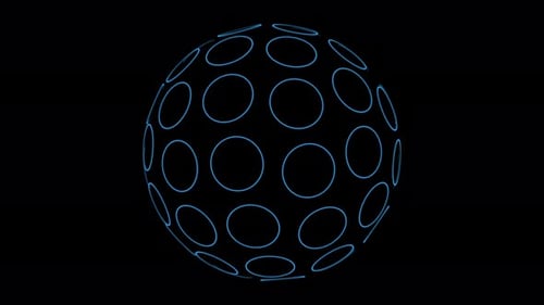 An Interconnected Circles Move Together with Fluidity and Grace