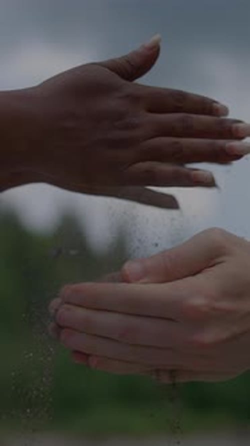 Hands Sharing the Earth A Meaningful Symbol of Connection and Unity Between All of Us