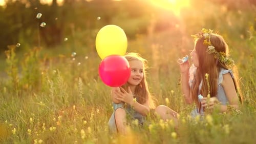 Girls on the Summer Meadow