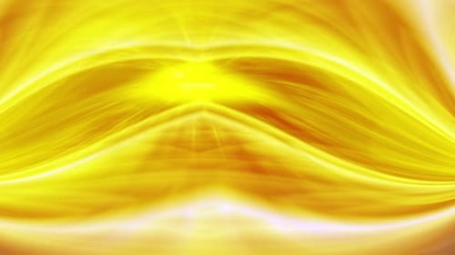 Abstract Flowing Golden Light Waves Background