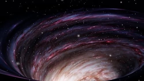 Swirling Cosmic Vortex of Stars and Nebula