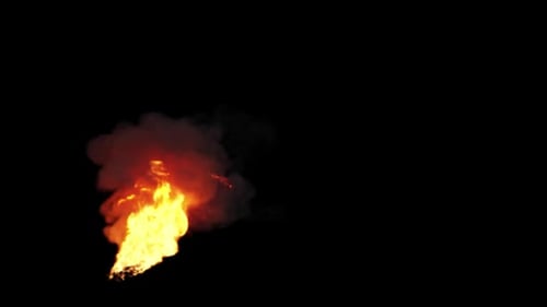 Fire burning fast blazing, transparent background