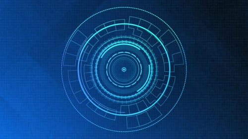 Technological Future Interface Hud Platform Abstract