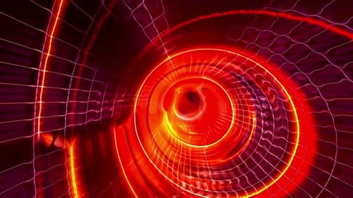 Abstract Red Spiral Tunnel Energy Light Network Design Pattern Art Background