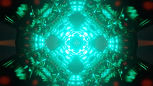 Flashing Neon Lights Pulse Rhythmically in a Vibrant Seamless VJ Loop