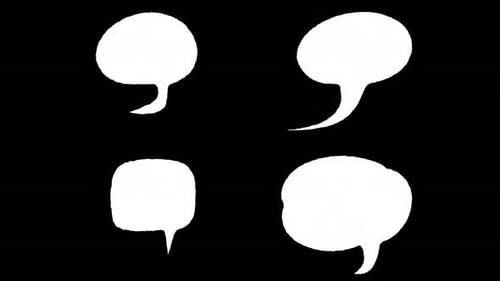 Animated Hand-Drawn Comic Speech and Thought Bubbles Pack