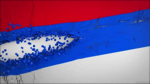 Abstract Cube Breakdown Reveal Transition