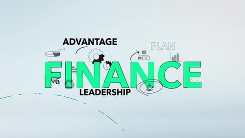 Infographic Finance Typography Background