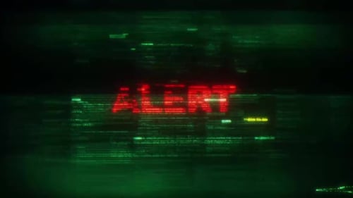 Digital Code Glitch Text Reveal Animation