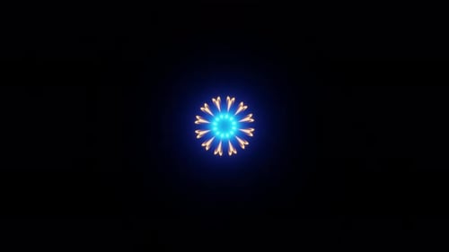 Blue Mandala Colorful Abstract Kaleidoscope Vfx Vj Loop Background 3d Render. Trippy Psychedelic