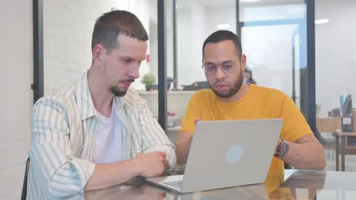 Multi Ethnic Young People Working on Laptop