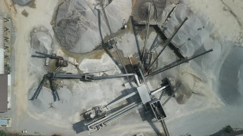 Luftbild des Sandsteinbruchs