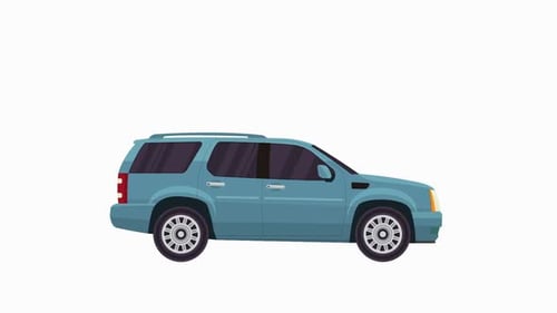 Verwischen Sie das langsame Fahren mit dem Auto