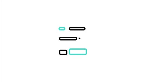 Minimalist Abstract Data Layout Icon Animation