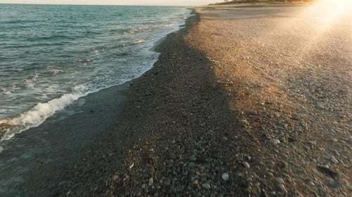 Sandstrand im Sonnenlicht