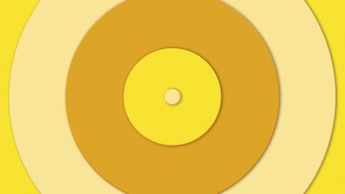 Minimalist Concentric Circles Expanding and Contracting Loop