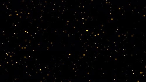 Golden Particles Rain Loop